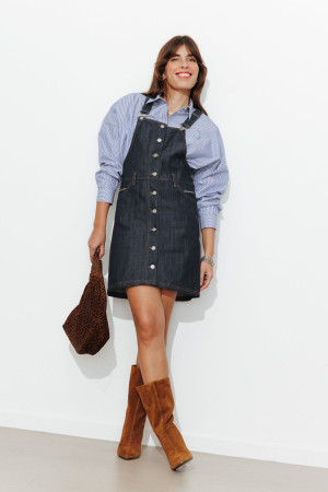 Promod Robe en jean selvedge Femme Jean brut 34