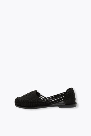 Promod Mocassins en cuir suédé Noir 36
