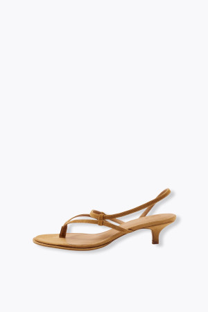 Promod Sandales en cuir suédé Femme Camel 40