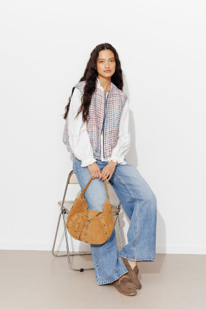Promod Blouson tweedé sans manches Imprimé multicolore 44