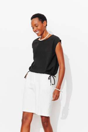 Promod Blouse manches courtes Femme Noir