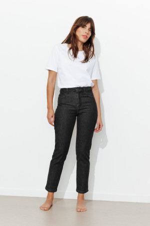 Promod GASTON jean slim cropped Femme Jean noir 38