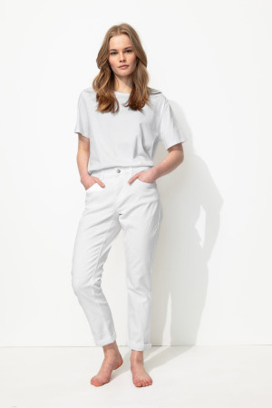 Promod LUCIEN jean girlfriend cropped Blanc 48