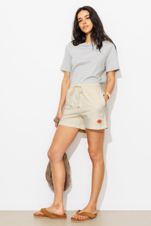 Promod Short en molleton Femme Ecru