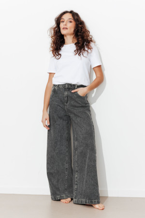 Promod CESAR jean long taille haute Jeans gris 34