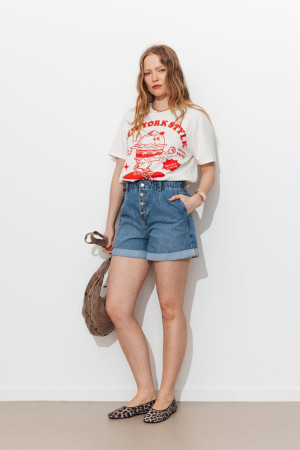 Promod Short en jean à boutons Femme Jean moyen 46