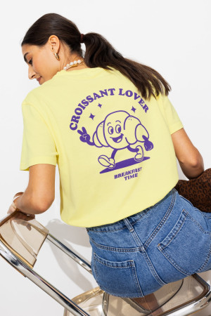 Promod T-shirt femme made in France Jaune L