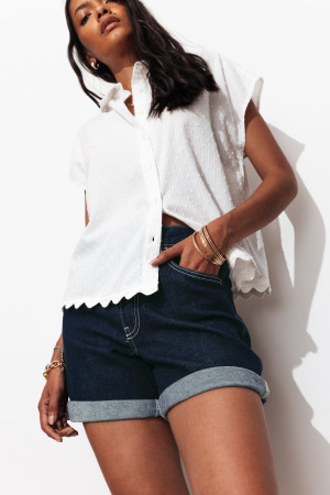 Promod Short en jean Femme Jean rinse 48