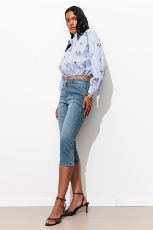 Promod Jean capri slim Femme Jean moyen 34