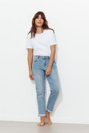 Promod LUCIEN jean girlfriend cropped Jean moyen 46