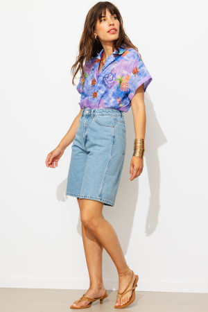 Promod Bermuda en jean Femme Jean clair 40