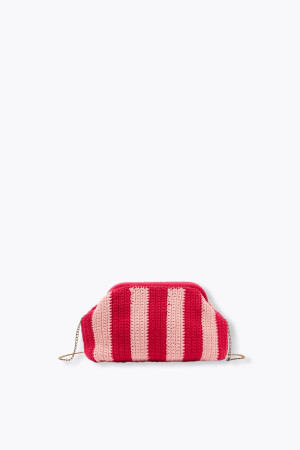 Promod Sac/pochette en crochet Rouge