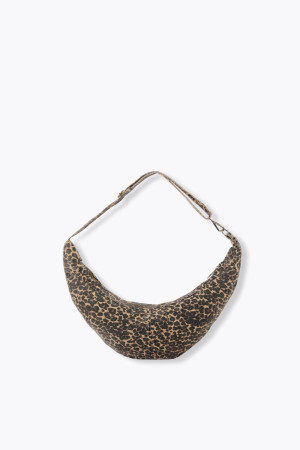 Promod Sac demi-lune léopard Femme Imprimé camel