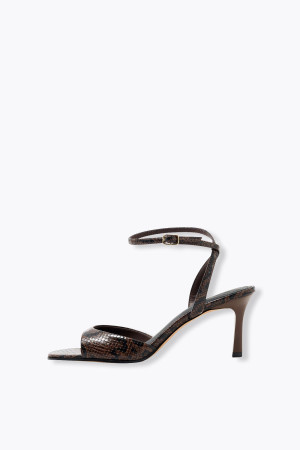 Promod Sandales effet python Femme Noir 40