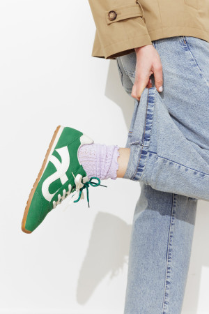 Promod Baskets effet nubuck Femme Vert 39