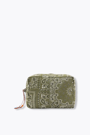 Promod Trousse zippée motif bandana Kaki Unique