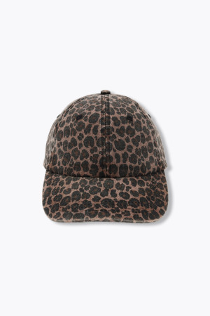 Promod Casquette en toile léopard Marron Unique
