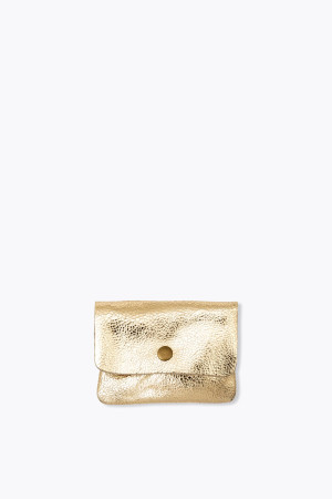 Promod Porte-monnaie en cuir Femme Coloration dorée