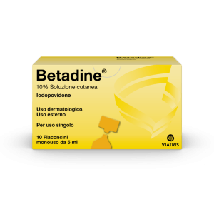 Betadine 10% Soluzione Cutanea Flaconcini Monouso 10x5 ml