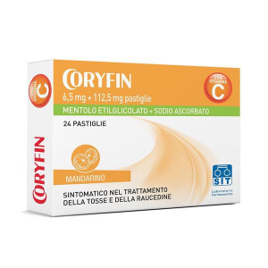 Coryfin C 100 Vitamina C 6,5mg + 112,5mg Tosse 24 Caramelle