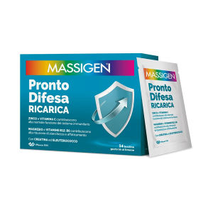Massigen Pronto Difesa Ricarica 14 Bustine Integratore per Sistema Immunitario