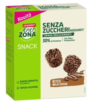 Enervit EnerZona Bites Milk Cocoa Snack al Cioccolato al Latte Senza Zuccheri Aggiunti 5 Pezzi da 24 g