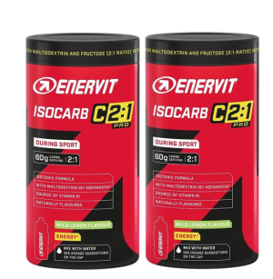 Enervit Isocarb 2:1 BIPACCO Integratore Energetico per Sportivi 2x650 gr