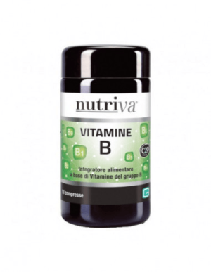 Nutriva Vitamine B Integratore Alimentare per Energia e Metabolismo 50 Compresse
