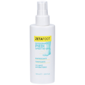Zetafoot Spray Antiodore No Gas 100 ml Deodorante Fresco per Piedi e Calzature