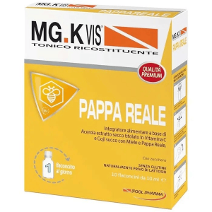 Pool pharma Mg.K Vis Pappa Reale Integratore Tonico Ricostituente 10 Flaconcini