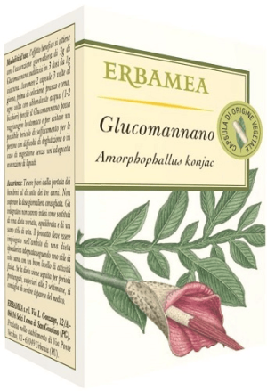 Erbamea Glucomannano Integratore Alimentare per Controllo Peso 50 Opercoli