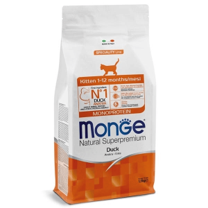 Monge Monoprotein Bocconi In Patè Anatra Per Gattini 400 G