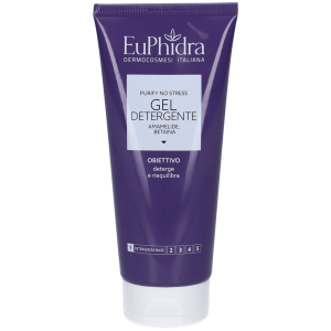 EuPhidra Gel Detergente 200 ml Purify No Stress Pulisce e Riequilibra Pelle Mista