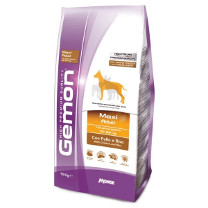 Monge Gemon Pollo E Riso Cibo Secco Cani Adulti Taglia Grande Sacco 15 Kg