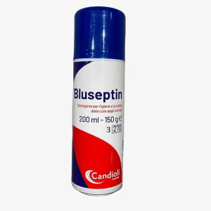 Candioli Bluseptin Spray Detergente Igiene Animali Non Oleoso 200 ml