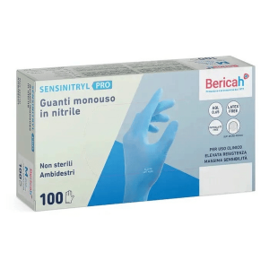 Bericah Sensinitryl Pro Guanto In Nitrile Taglia M 100 Pezzi