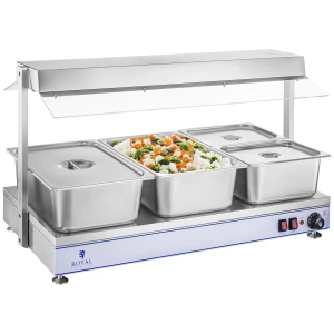 Royal Catering Ohrevná doska - 3 halogénové lampy - 1 550 W 10010383