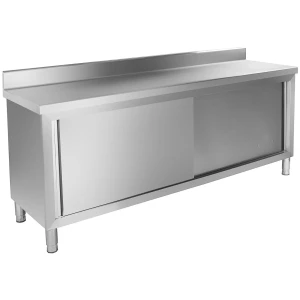 Royal Catering Pracovná skriňa - 200 x 60 cm - s lemami - 160 kg 10010503