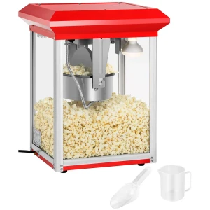 Royal Catering Stroj na popcorn - červený – 8 oz - ECO 10010840