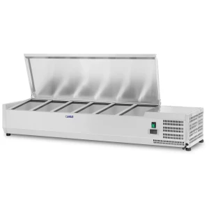 Royal Catering Chladiaca vitrína - 140 x 33 cm - 6 nádob GN 1/4 10010940