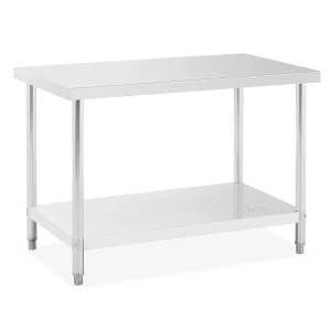 Royal Catering PracovnÃ½ stÃ´l z uÅ¡Ä¾achtilej ocele - 120 x 70 cm 10011094