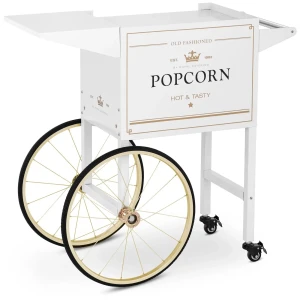 Royal Catering Vozík na stroj na popcorn - bielo-zlatý 10011104
