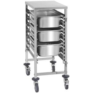 Royal Catering Vozík na tácky - 7 GN zásuvných priehradiek 10011105