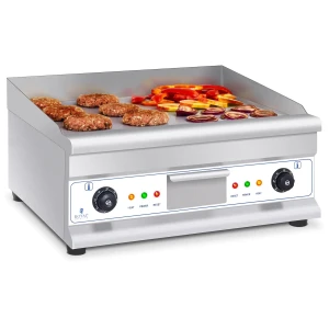 Royal Catering Grilovacia platňa - dvojitá - elektrická - 60 cm - hladká - 2 x 3 200 W 10011139