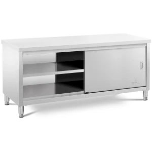 Royal Catering Pracovná skriňa z nehrdzavejúcej ocele - 200 x 70 cm - nosnosť 600 kg 10011667