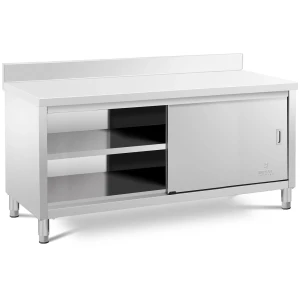 Pracovná skrinka z nehrdzavejúcej ocele - ECO - 180 x 70 cm - 600 kg - stojan - Royal Catering 10011674