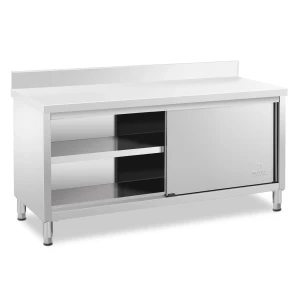 Royal Catering Pracovná skrinka z nehrdzavejúcej ocele - lem 180 x 60 cm - nosnosť 600 kg 10011677