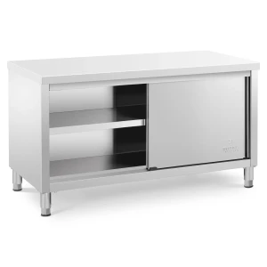 Royal Catering Pracovná skriňa z ušľachtilej ocele - 150 x 70 x 85 cm - nosnosť 600 kg 10011679