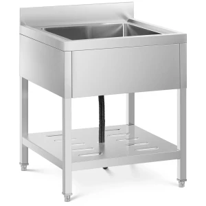 Royal Catering UmÃ½vacÃ­ stÃ´l - 1 drez - uÅ¡Ä¾achtilÃ¡ oceÄ¾ - 70 x 70 cm 10011683