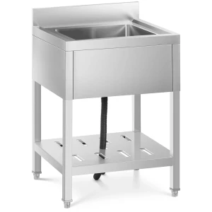 Royal Catering UmÃ½vacÃ­ stÃ´l - 1 drez - uÅ¡Ä¾achtilÃ¡ oceÄ¾ - 60 x 60 cm 10011684
